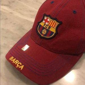 FC Barcelona Hat For Men In Red With Blue Accents
